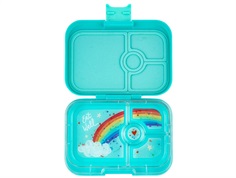 Yumbox misty aqua/rainbow tray 4-sections madkasse Panino